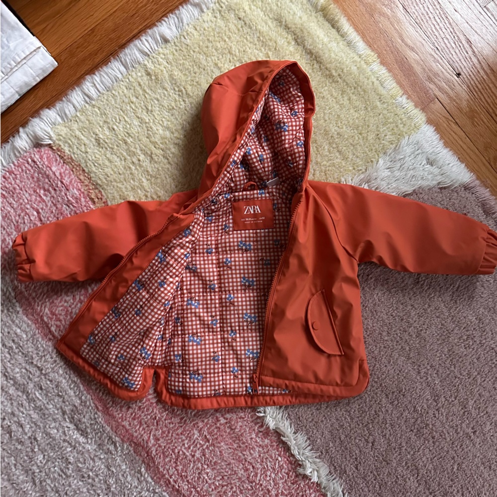 Zara Kids Rubberized Rain Coat 18-24 months